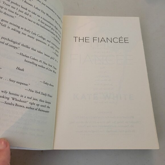 THE FIANCÉE PAPERBACK THRILLER NOVEL BY AUTHOR KATE WHITE - GUC - Picture 6 of 6